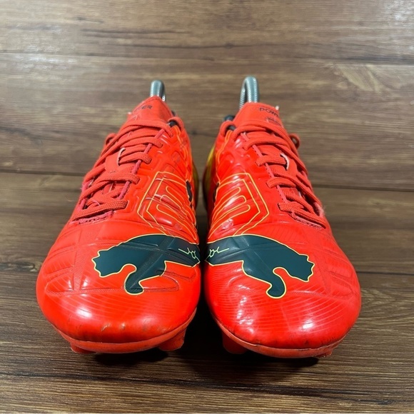 Puma Evo Power 3 Orange Soccer Cleats Men’s Size 7 Athletic Shoes - Picture 6 of 10